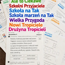 Szkoła marzeń na Tak, Szkolni Przyjaciele, Wielka Przygoda, Nowi Tropiciele, Szkoła na Tak, Drużyna Tropicieli, Ale to Ciekawe